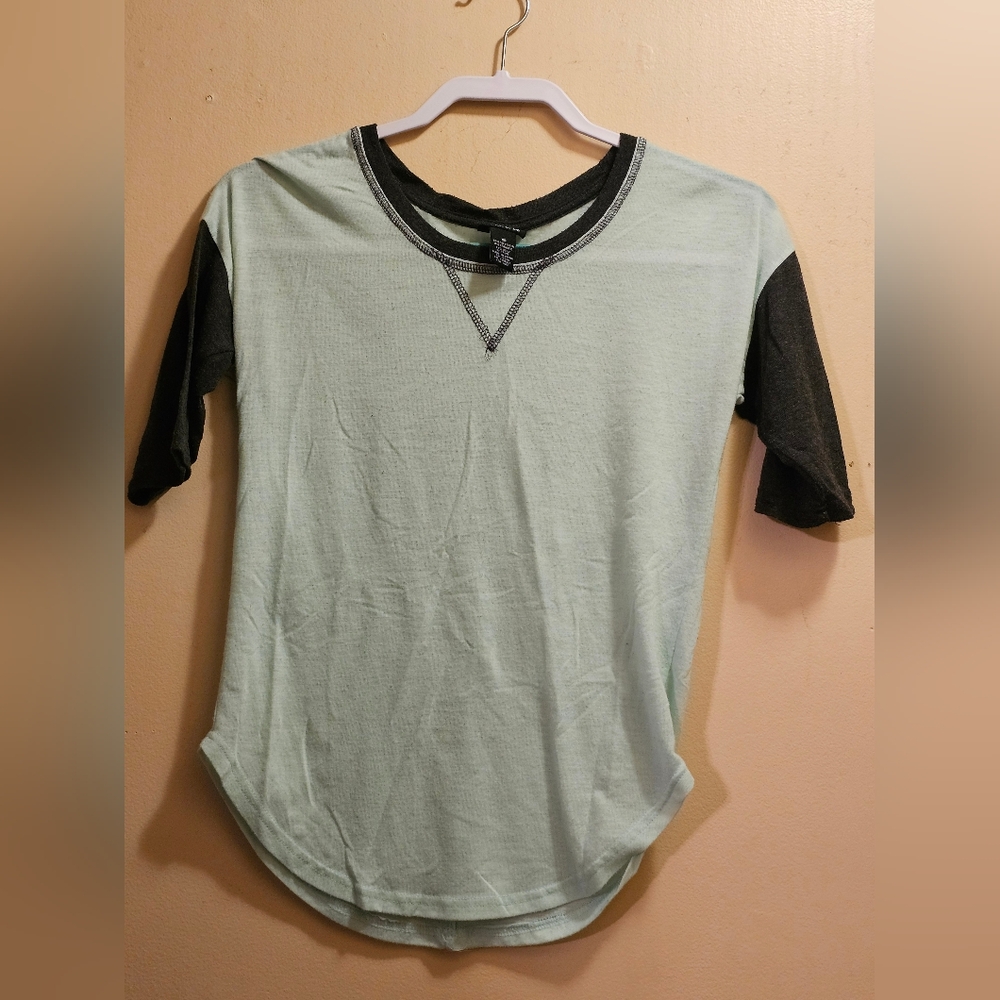 Rue21 , Xtra small,  Light green and Grey Tshirt